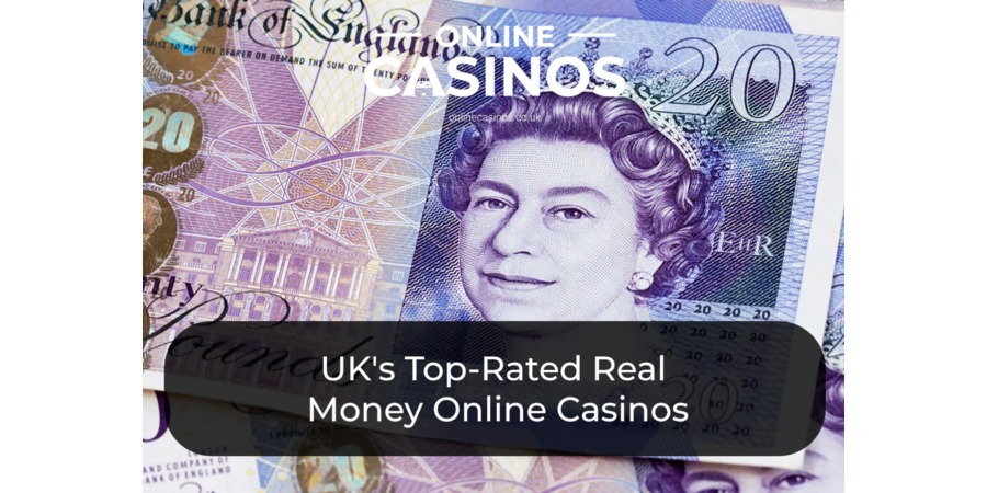 Five UK £20 notes could be yours if you win at an online casino with real money games.