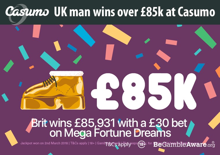 UK man wins over 85k at Casumo